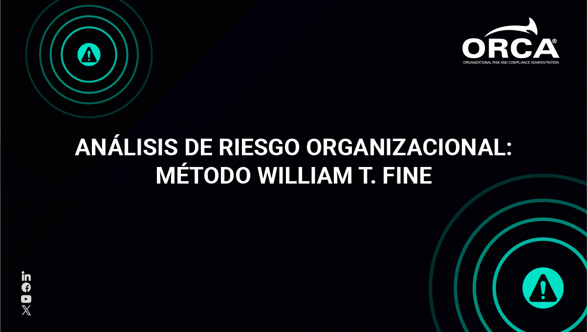 Análisis del riesgo organizacional.. método WIlliam T. Fine
